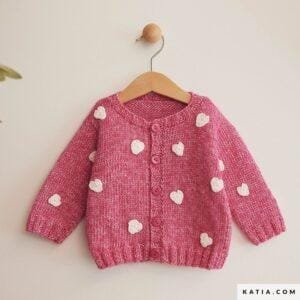 pattern knit crochet baby jacket spring summer katia 7900 19 g