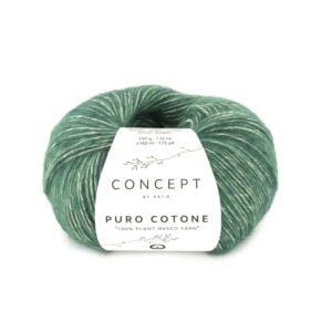 Concept by Katia PURO COTONE lõng, värv 60 – männiroheline