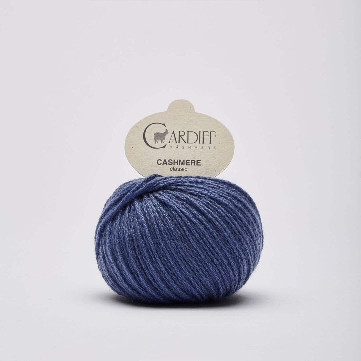 cardiff cashmere classic denim blue