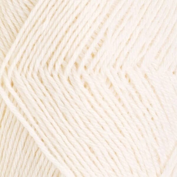 rauma babygarn natūrali balta priartintas