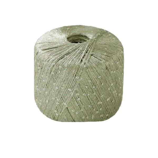 lana gatto paillettes šalavijo žalia