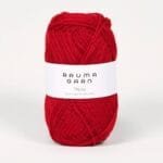 rauma garn finull raudona