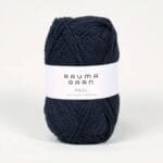 rauma garn finull tamsiai mėlyna
