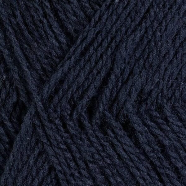 rauma garn finull tamsiai mėlyna priartintas