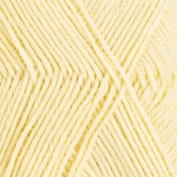 rauma babygarn kreminė geltona priartintas