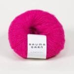 rauma garn alpaca silk ryškiai rožinė