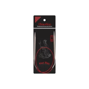 Круговые спицы ChiaoGoo Knit RED из нержавеющей стали с красной леской
