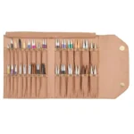 knitpro clay prisukamų virbalų dėklas pavyzdys su virbalais