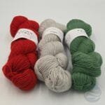 rauma prydvevgarn trys atspalviai su šviesiai pilka