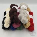 rauma prydvevgarn daug įvairių spalvų