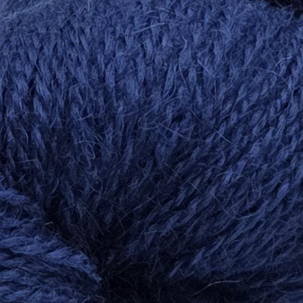 rauma prydvevgarn mėlyna priartintas