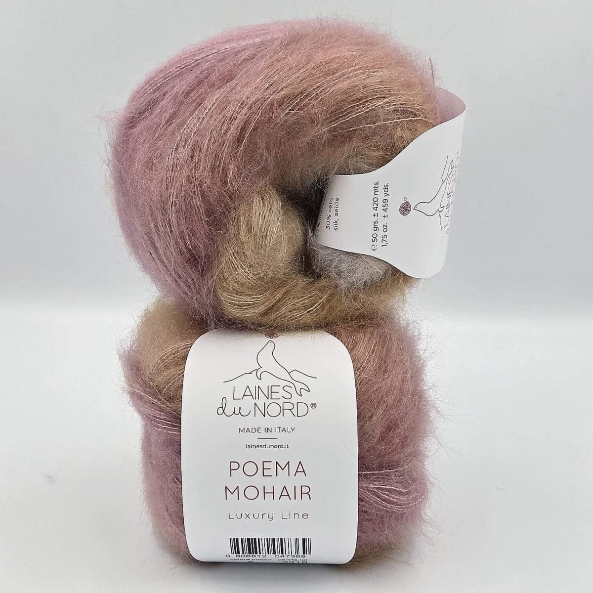 Laines Du Nord POEMA MOHAIR (mohera, šilkas) - Attēls 6