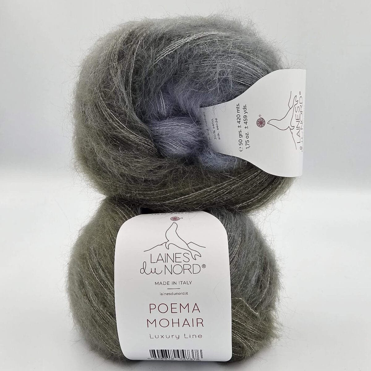 Laines Du Nord POEMA MOHAIR (mohera, šilkas) - Attēls 5