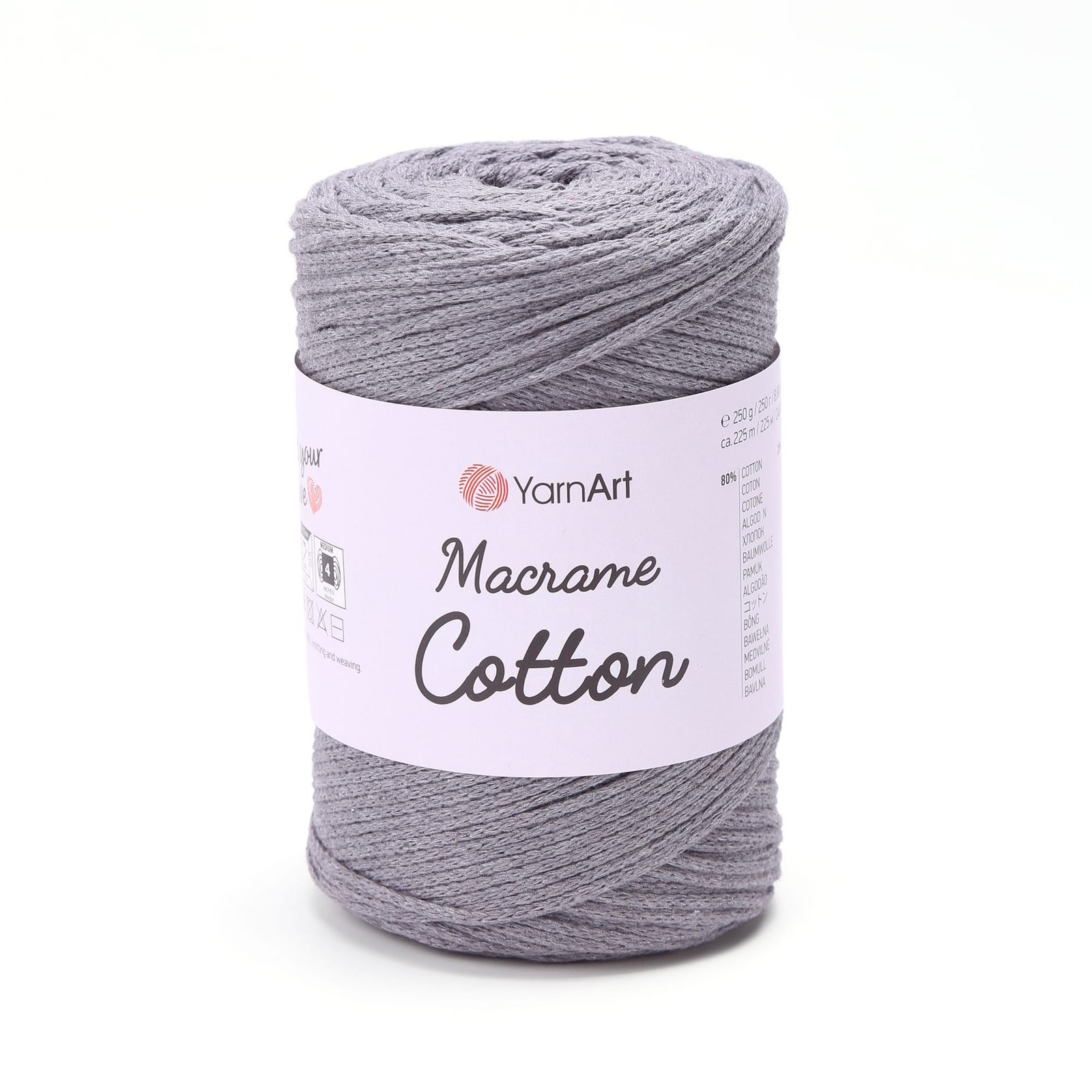 774 yarnart macrame cotton pilka