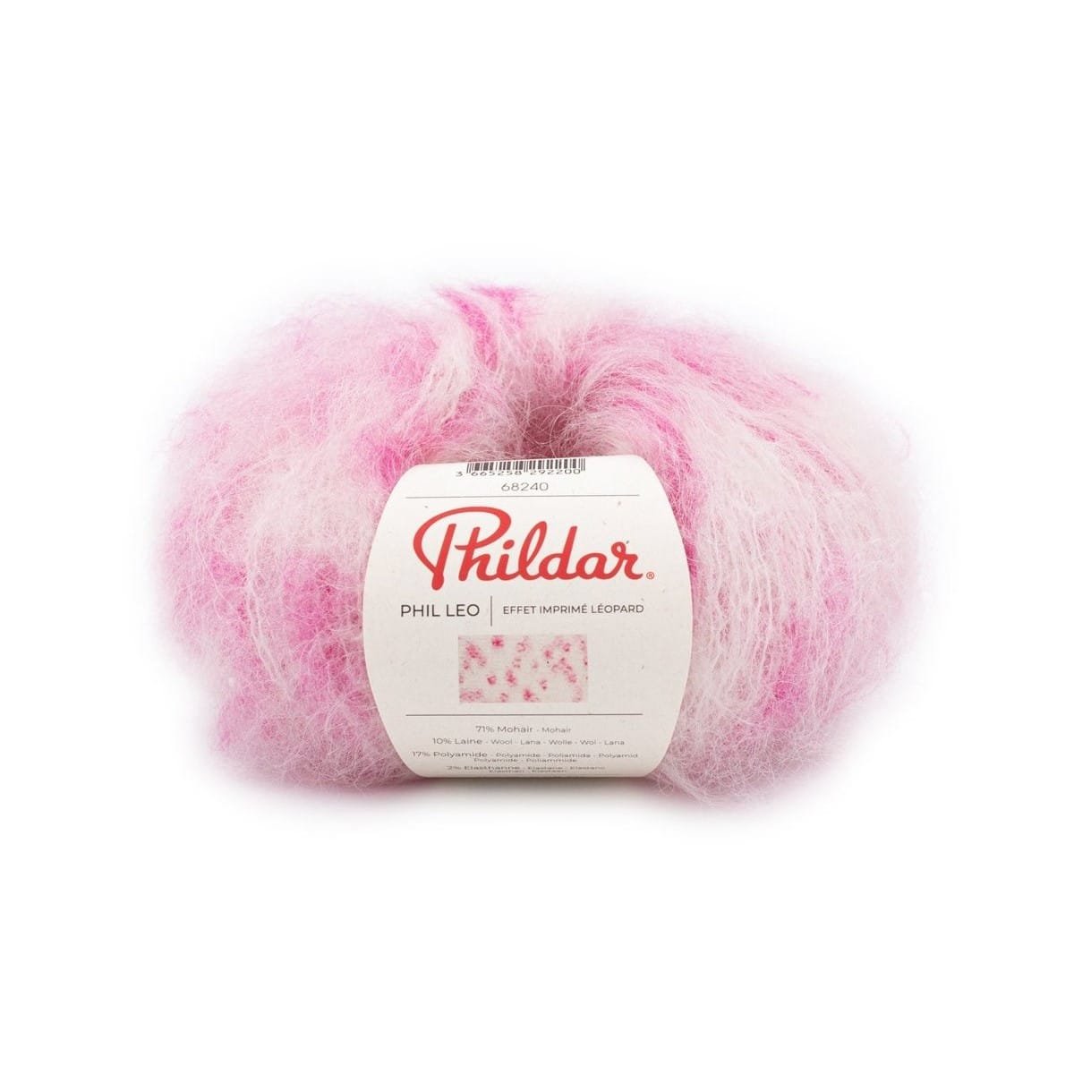 Phildar-leo-flamant rose Phildar PHIL LEO (mohera, vilna) - Image 1