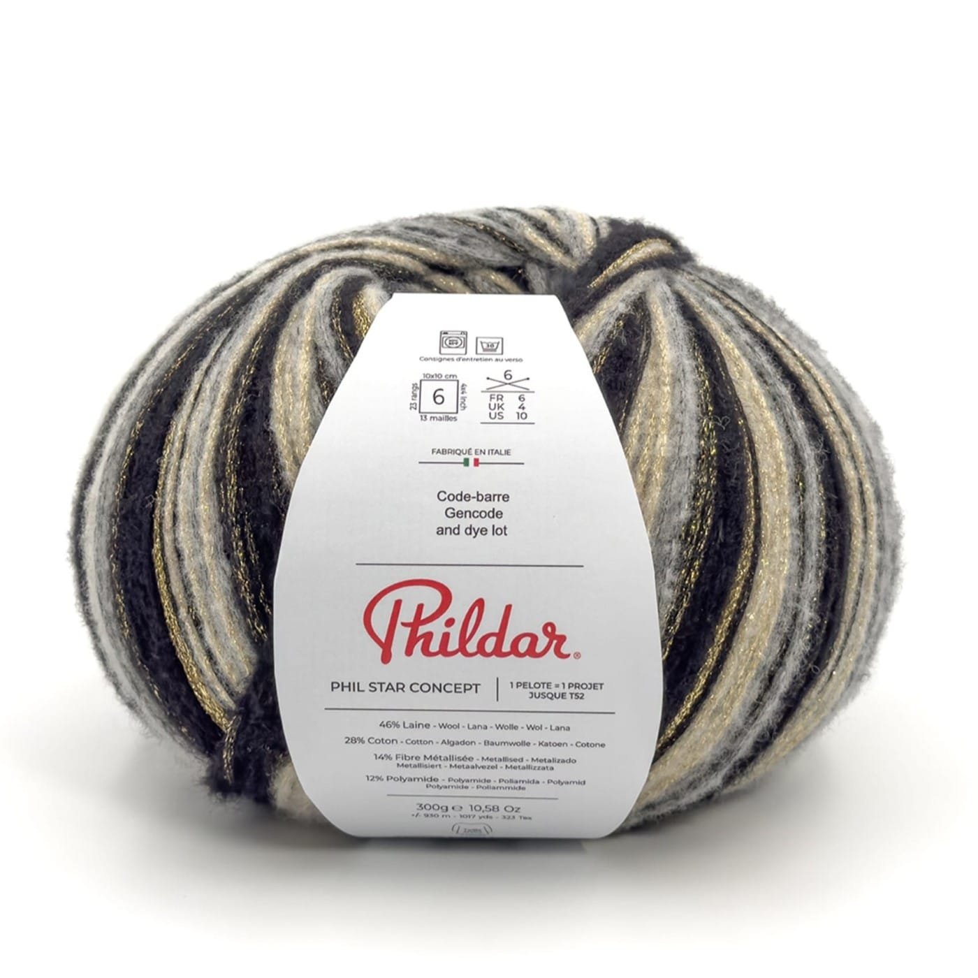 Phildar star concept noir