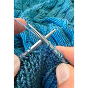 ChiaoGoo QUADS Lace square interchangeable needle tips in use