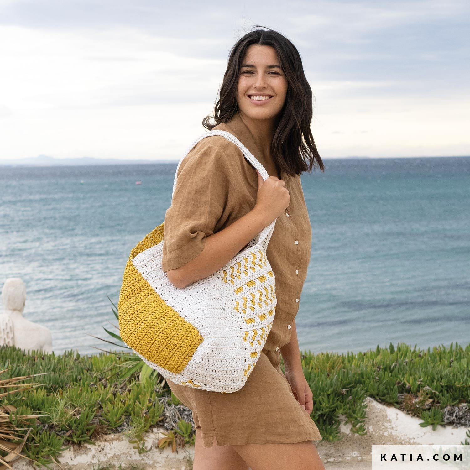 Katia RAFFIA X-TREME (100% viskozė) 2 katia x treme rafijos krepsys geltonas