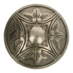 Dekoratyvinė juodinto metalo saga su raštais (20 mm)