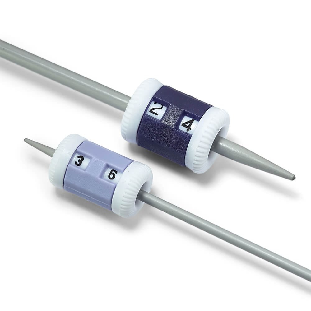 prym-eiliu-skaiciuotuvai-3 Prym mezginio eilių skaičiavimo rinkinys (2 vnt.) - mažiems ir dideliems virbalams - Image 1