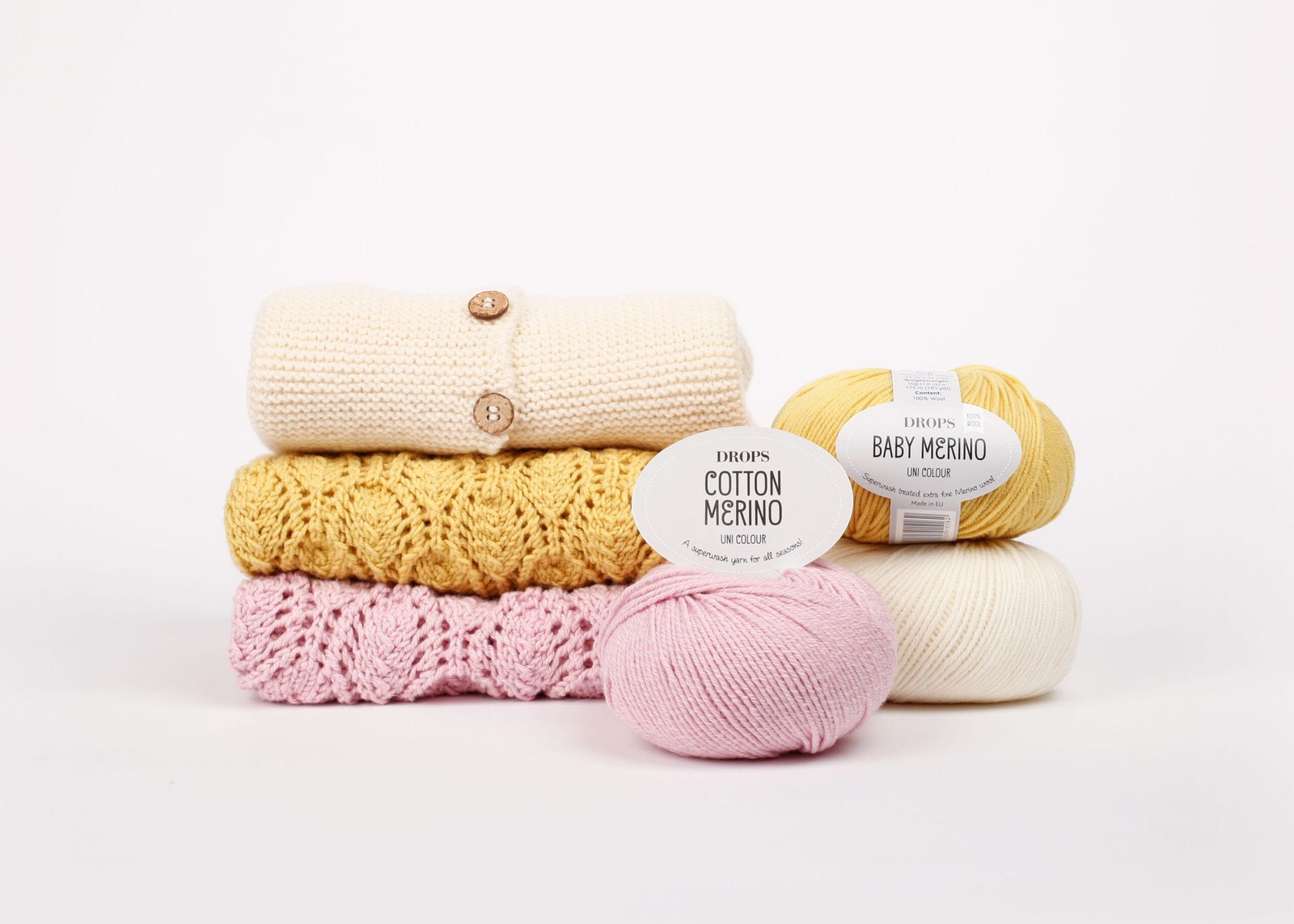 Drops COTTON MERINO (merino vilna, medvilnė) 1 baby and children 38