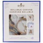 DMC vandenyje tirpi kanva, 20x22 cm
