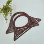 Medinės rankenos rankinei FLORA (2 vnt)