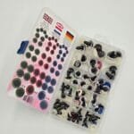 Opry spindinčių saugių akių rinkinys žaislams AST3 (8-18 mm), 60 vnt.