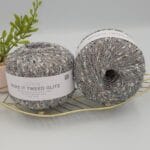 Rico Design MAKE IT TWEED GLITZ tvido siūlų ritinėliai su blizgesiu