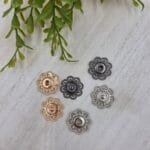 Dekoratyvinės prisiuvamos metalinės spaudės (20 mm)