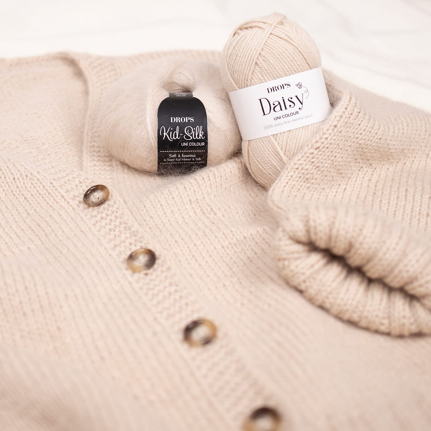 Drops DAISY (100% merino vilna) 5 drops daisy 9