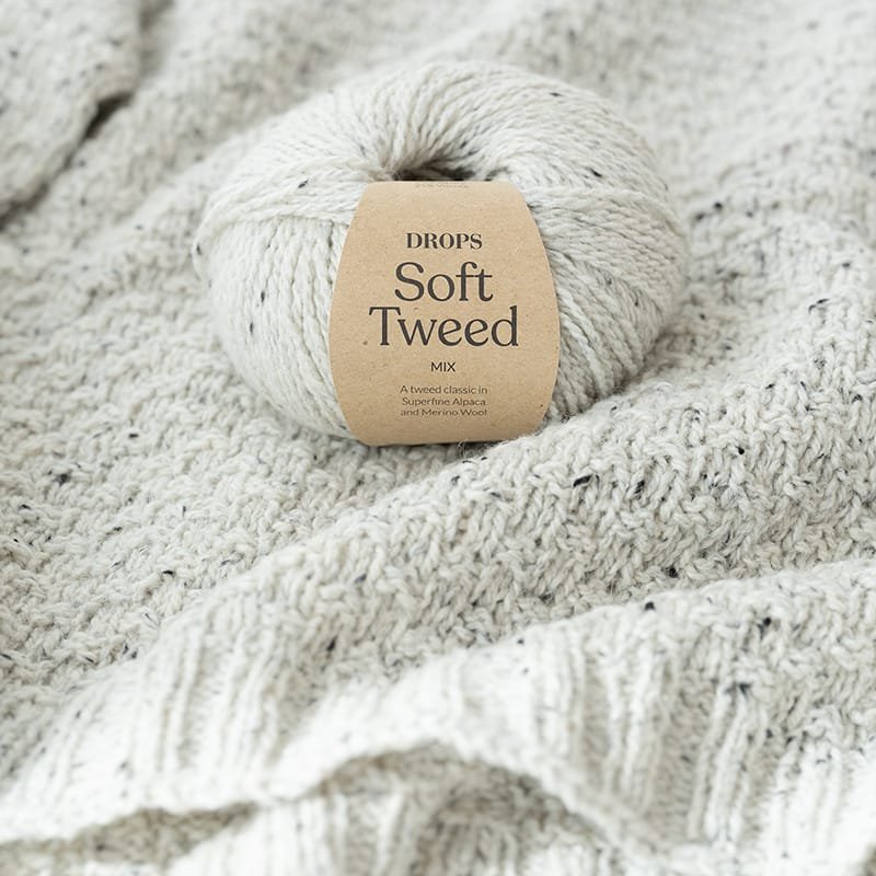 Drops SOFT TWEED (merino vilna, alpakų vilna, viskozė) 2 drops soft tweed 2