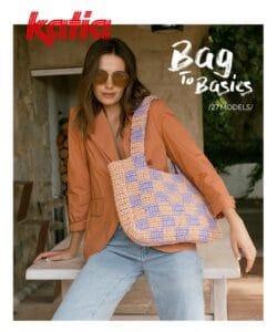 Katia BAG TO BASICS nėrimo katalogas su 27 rankinių modeliais