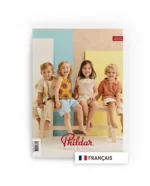Phildar No. 274 back cover with children in crocheted garments