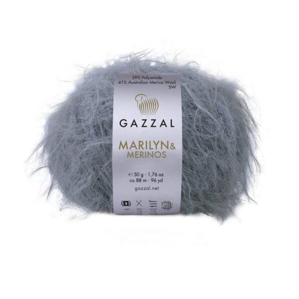 Gazzal MARILYN & MERINOS pūkuotų siūlų kamuoliai