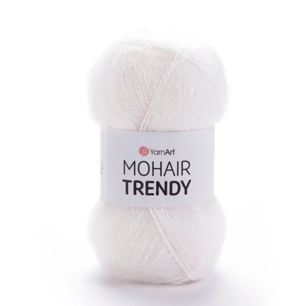 YarnArt Mohair Trendy moheros ir akrilo siūlai, spalva 101
