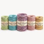 YarnArt PAPIRO TWISTED MELANGE margi popierinės rafijos siūlai