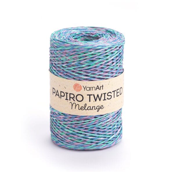 YarnArt PAPIRO TWISTED MELANGE popierinės rafijos siūlai, spalva 2305