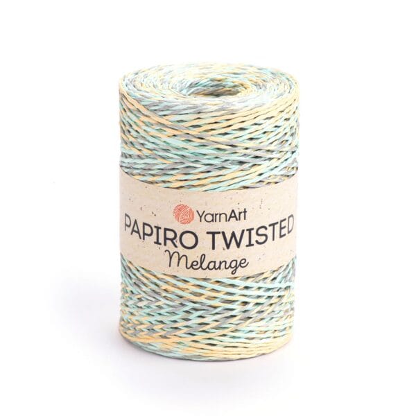 YarnArt PAPIRO TWISTED MELANGE popierinės rafijos siūlai, spalva 2306