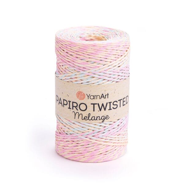 YarnArt PAPIRO TWISTED MELANGE popierinės rafijos siūlai, spalva 2307