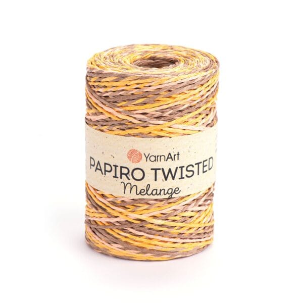 YarnArt PAPIRO TWISTED MELANGE popierinės rafijos siūlai, spalva 2308