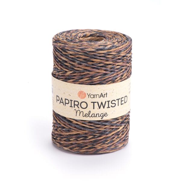 YarnArt PAPIRO TWISTED MELANGE popierinės rafijos siūlai, spalva 2309