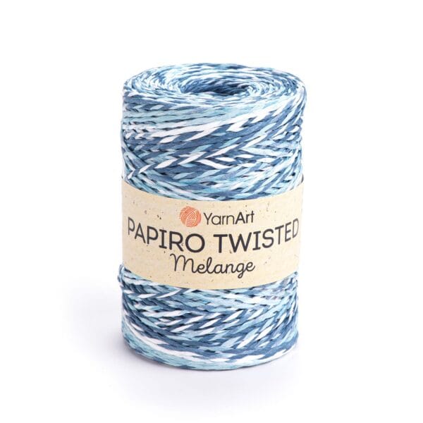 YarnArt PAPIRO TWISTED MELANGE popierinės rafijos siūlai, spalva 2311