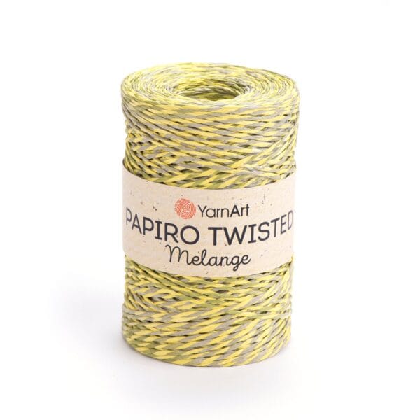YarnArt PAPIRO TWISTED MELANGE popierinės rafijos siūlai, spalva 2312