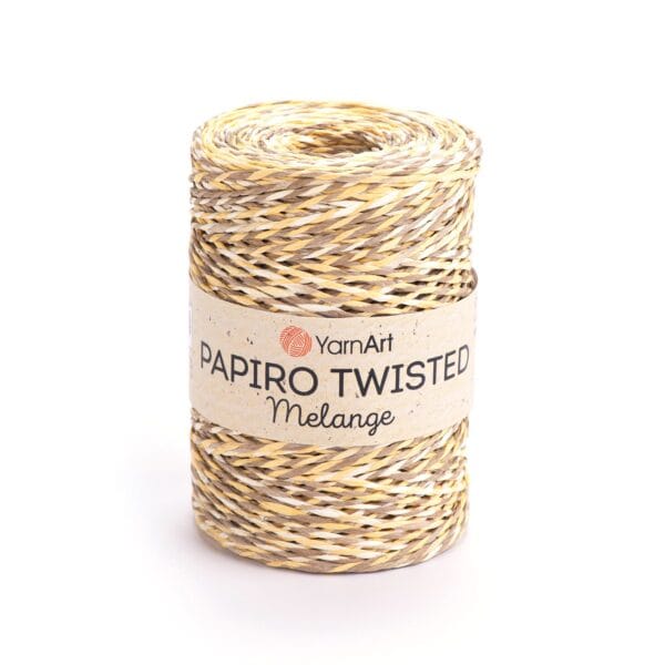 YarnArt PAPIRO TWISTED MELANGE popierinės rafijos siūlai, spalva 2313