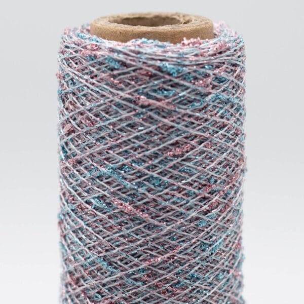 Kremke TWINKLE 704 pink and turquoise glitter yarn