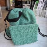 Ar rokām darināta TEDDY soma adīšanai un tamborēšanai ar maciņu