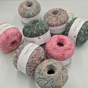 Rico Design MAKE IT TWEED yarn balls in assorted colours