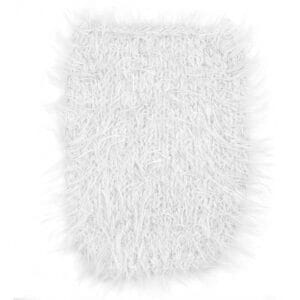 Gazzal MARILYN & MERINOS LUREX white fluffy knitted swatch, colour 8269