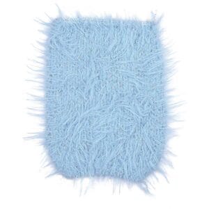 Gazzal MARILYN & MERINOS LUREX light blue fluffy knitted swatch, colour 8280